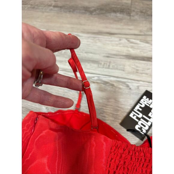 Future collective red and pink spaghetti strap dress size XL - Picture 8 of 12